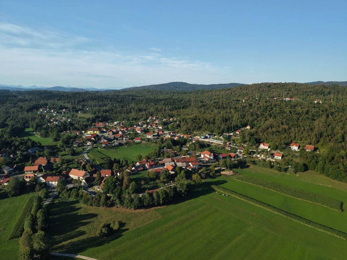 Grčarevec med gozdovi in travniki