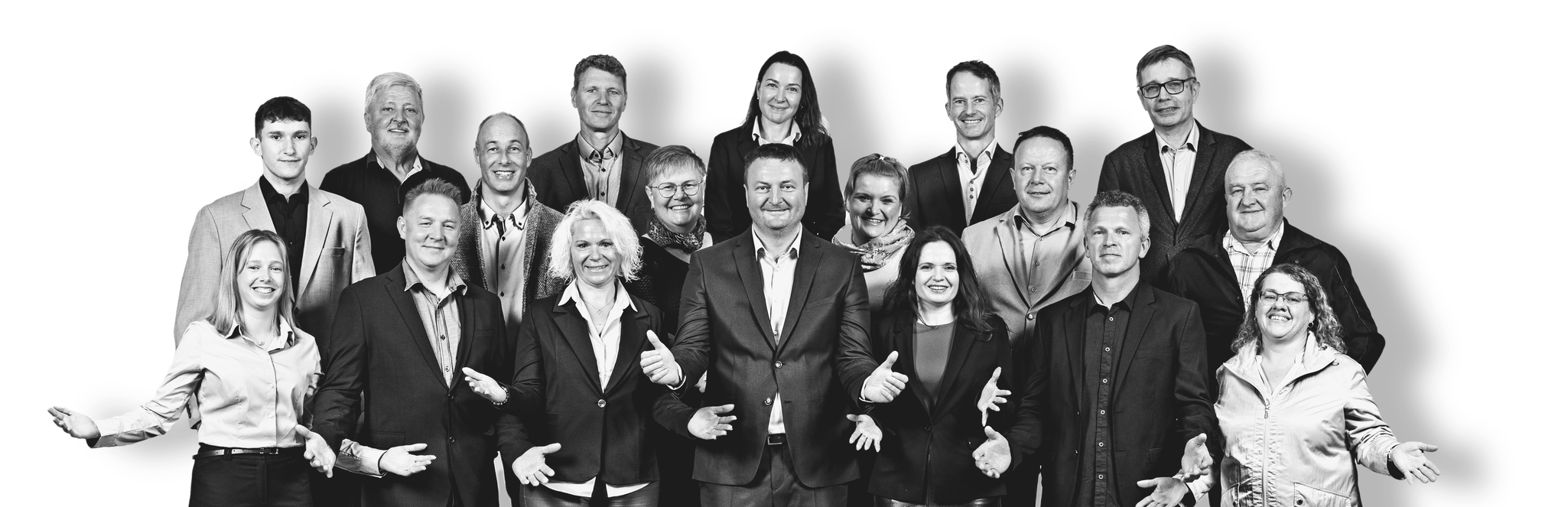 Skupinska fotografija kandidatov Neodvisne liste Davida Kogovška